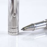 A silver Montegrappa 1055V1 ballpoint pen, 1912