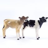 2 Beswick China calves, boxed