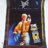 David Bowie advertising poster print, 24" x 17", unframed