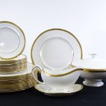 A Wedgwood China Senator pattern dinner service for 12 people, including 2 vegetable tureens,