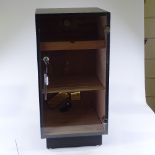 A large size glass-front humidor, with multiple shelves and trays, height 80cm, width 40cm, depth