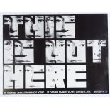 John Lennon/Yoko Ono original first solo Exhibition poster New York 1970s, 18" x 24", unframed