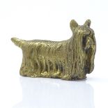 An Austrian bronze miniature Pekingese dog, length 31mm