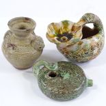 3 various Chinese ceramic pots