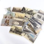 A group of early 20th century postcards, including Steiff
