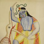 Frederick Hinchliff (1894 - 1962), watercolour, study of Krishna, signed and dated 1932, sheet