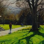 Richard Thorn, watercolour, Victoria Park Bath, signed, 11.5" x 17", framed