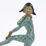 A cold-painted bronze figure of a dancing girl, circa 1940s, height 18cm