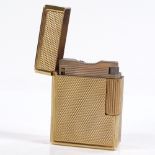 A Dupont gold plated pocket lighter, boxed