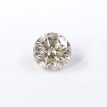 An unmounted 0.60 carat round brilliant-cut diamond, 0.13g