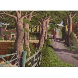 Simon Palmer, screen print, The Sisters Went Their Separate Ways, signed in pencil, no. 135/350,