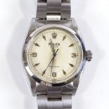 ROLEX - a stainless steel Oyster Precision wristwatch, circa 1957, ref. 6422, with quarterly