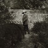 Derry Moore, photograph circa 1970s, portrait of Duncan Grant in his garden, 15" x 12", unframed