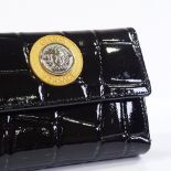 A small Gianni Versace patent leather purse, length 13cm