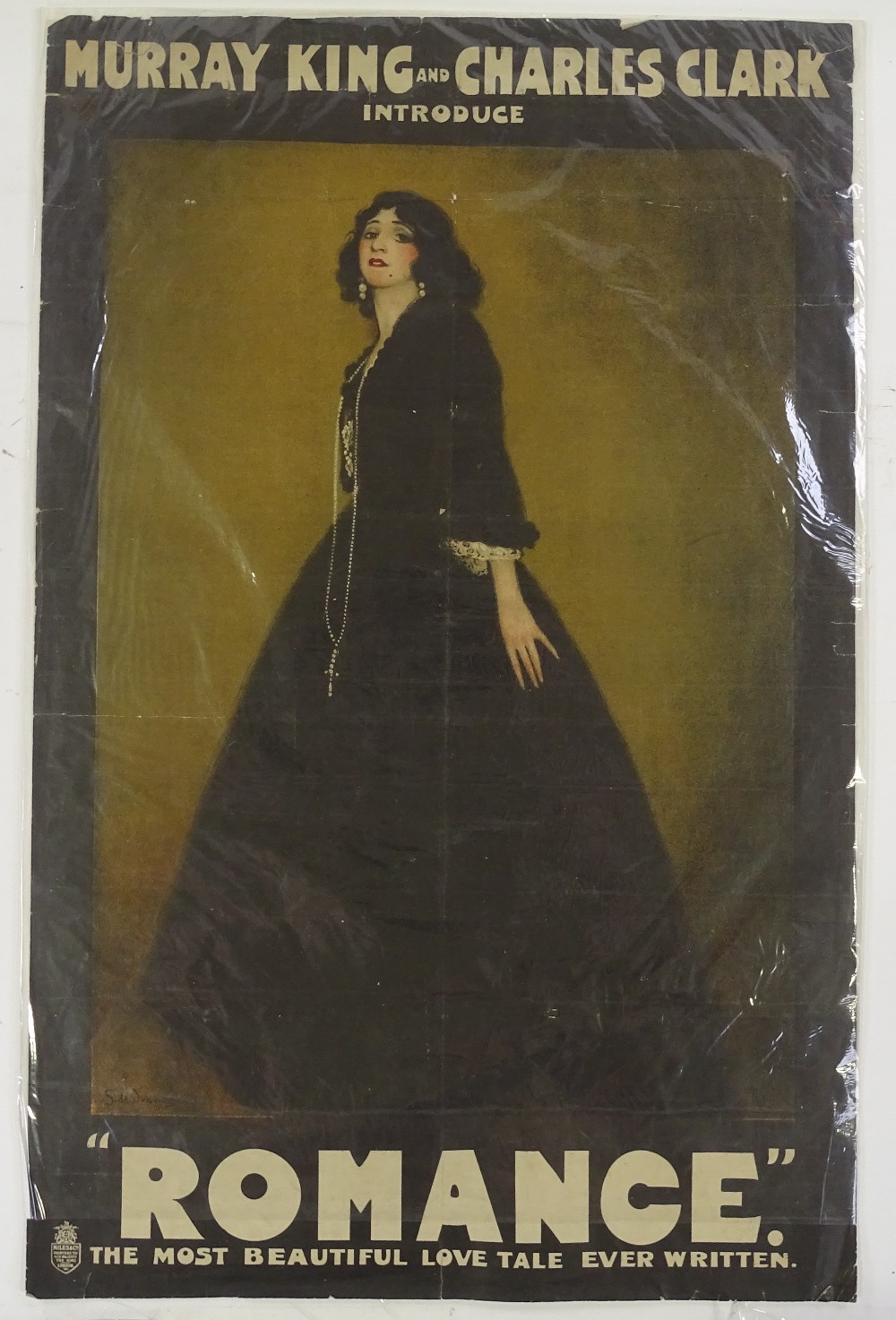 Sigismund De Ivanowski (1874 - 1944), rare theatre poster, sheet size 30" x 19", unframed - Image 2 of 4