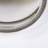 A Norwegian circular silver footed bowl, with stylised acanthus rim, by David Andersen, diameter