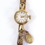 ROLEX - a lady's 9ct gold Precision cocktail wristwatch, circa 1960s, mechanical 17 ruby movement,