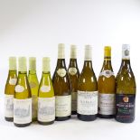 5 bottles of French white wine, comprising 2 Mersault, 2 Bourgogne La Tufera, 1 Chateau Neuf Du