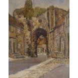 Ellen "Nellie" Eaton (1866 - 1949), watercolour, the Landgate Rye, signed, 11" x 9", framed