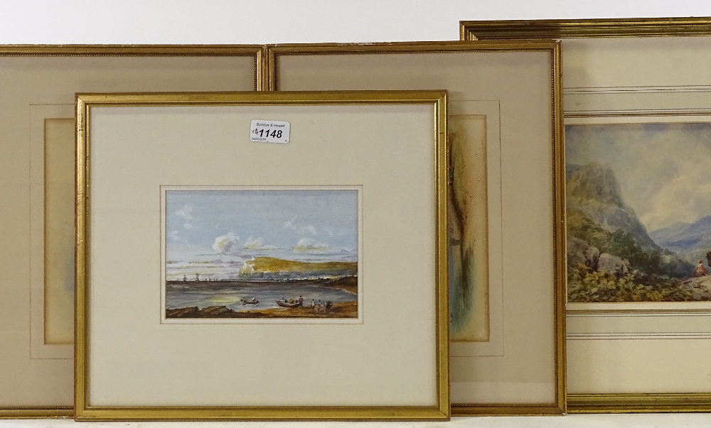 4 various 19th century watercolours, framed (4) - Image 4 of 4
