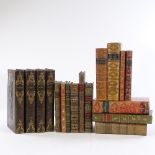 A group of leather-bound Antiquarian books (17)