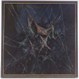 Margaret Hole (1919 - 2012), 4 oils on board, abstract compositions, largest 24" x 24" (4)
