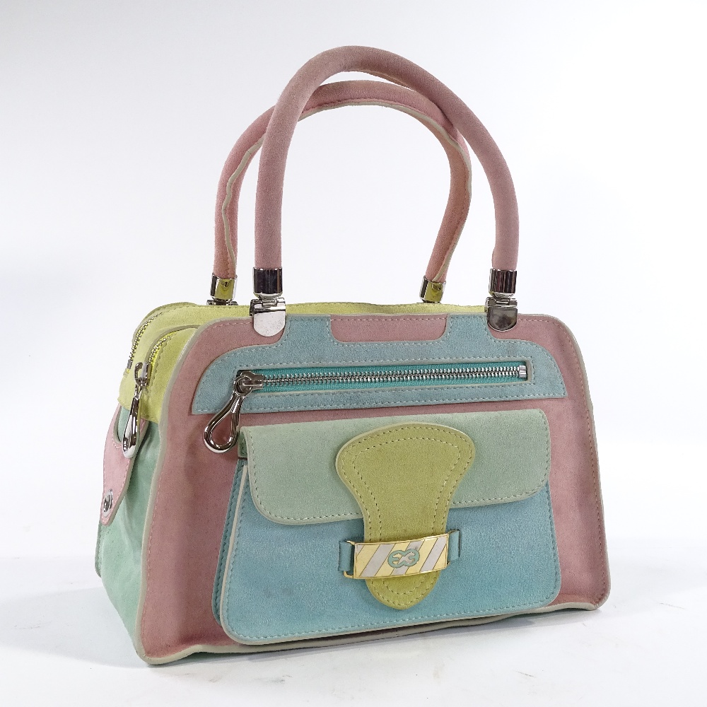 An Escada multi-colour suede handbag, boxed - Image 2 of 3
