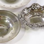 2 circular graduated dishes by John Henry Odell, hallmarks London 1972, largest diameter 14.5cm,