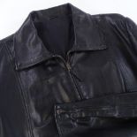 A men's Gucci leather jacket, size 54, rrp £1500.