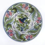 An Aldermaston style Studio pottery bowl, by Laurence McGowen, dated 1991, diameter 28cm