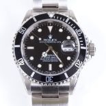 ROLEX - a stainless steel Oyster Perpetual Date Submariner automatic wristwatch, circa 2000, ref.