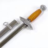 A German Luftwaffe Officer's dagger, maker's marks SMF