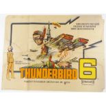 Thunderbird 6, original Quad film poster, 40" x 30", folded, from the Curzon Cinema St Leonards