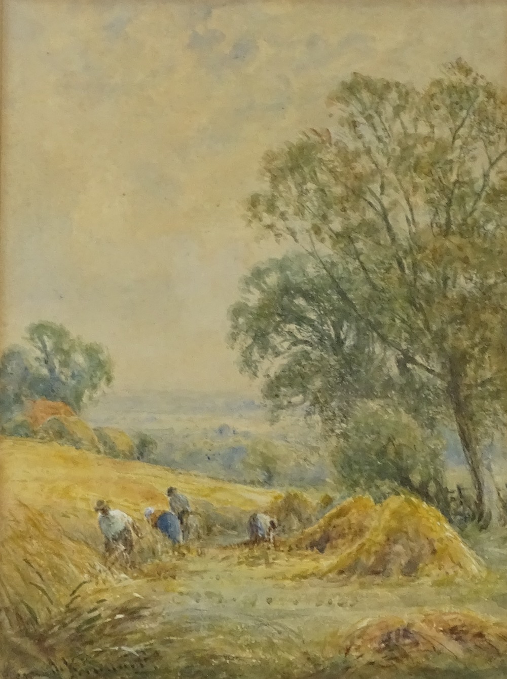 Henry Kinnaird (1880 - 1908), pair of watercolours, rural landscapes, 8" x 5.5", framed - Image 2 of 5