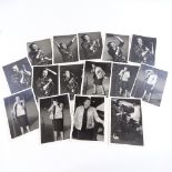 A group of press photographs of Judy Garland, with press stamps verso for The Sun (possibly