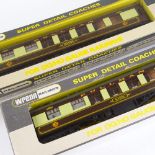 2 Wrenn Railways OO gauge W6002/H chocolate and cream Pullman Coaches "Hazel", First Class