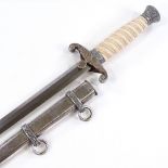 A German Army Officer's dagger, maker's Alcoso