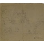 Attributed to J M W Turner (1775 - 1851), graphite drawing on paper, Royal Observatory Greenwich,