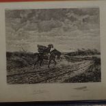 Meissonier, 3 engravings, Napoleonic War scenes, framed (3)