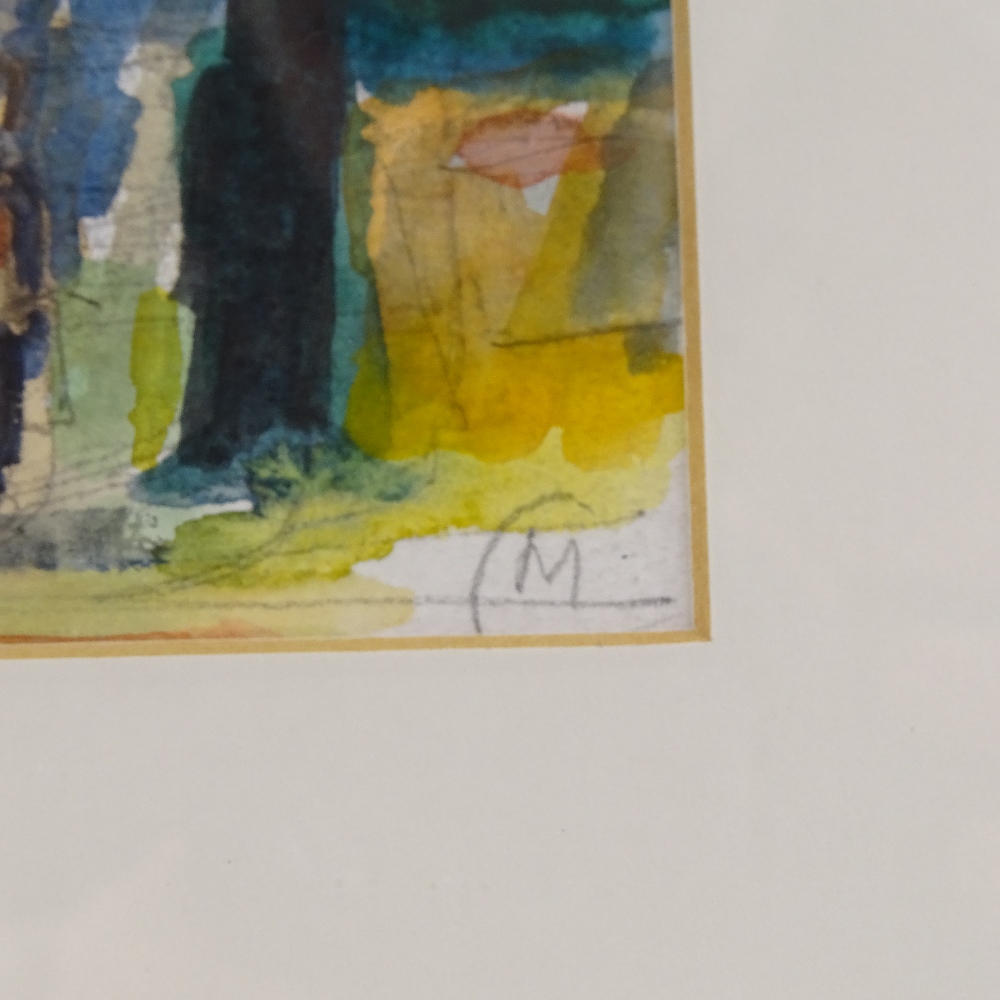 Maureen Connett, watercolour, Bloomsbury London, 8" x 5", framed - Image 3 of 4