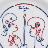 Jean Cocteau Ceram Editions dish, 13cm across