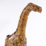 A Turkish Canakkale pottery giraffe, height 37cm
