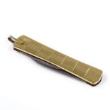 A 1930s 18ct gold penknife, length 59.5mm, 16g gross