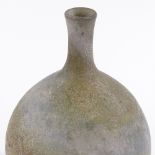 A Studio pottery narrow-necked bottle vase, impressed artist's monogram, height 24cm