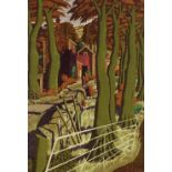 Simon Palmer, screen print, The Small Farmer and The Large Farm Worker, signed in pencil, no. 104/
