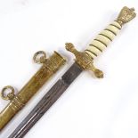 A German Naval Officer's dagger, makers Puma