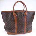 A Vintage Louis Vuitton monogram tote handbag, stamped 854, length approx 50cm