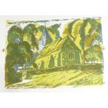 Phyllis Johnston, a folder of screen prints, Sussex scenes, sheet size 20" x 25"