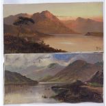 John Henry Boel (1884 - 1922), pair of oils on canvas, Highland views River Jay near Perth and