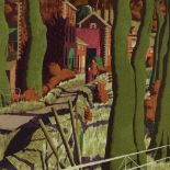 Simon Palmer, colour print, A Small Farmer and The Large Farm Worker, signed in pencil, no. 111/350,